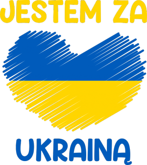 koszulka wolna ukraina jestem za ukrainą serce flaga męska - nadruk