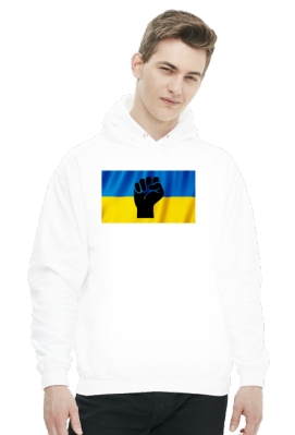 bluza unisex wolna ukraina flaga pięść - Dla Ukrainy