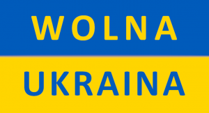 bluza unisex wolna ukraina flaga - nadruk