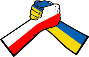 bluza unisex wolna ukraina polska ukraina uścisk dłoni - nadruk
