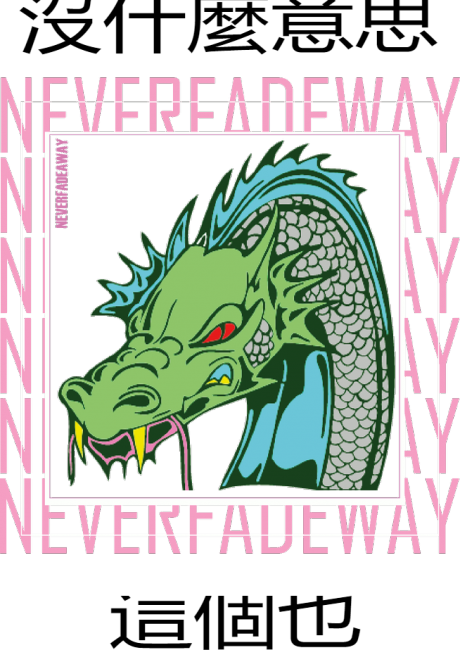 Koszulka ECO NeverFadeAway - Dragon