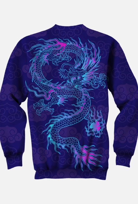 Bluza Klasyczna FullPrint - DRAGON 2