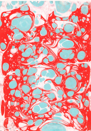 Blue Bubbles Abstraction