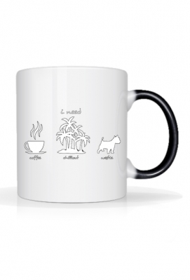 Kubek I Need Coffee Chillout Westie West Highland White Terrier - westie_shop