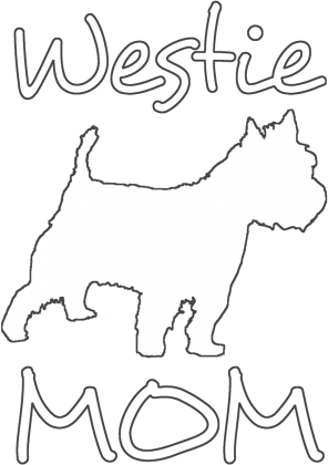 Koszulka Damska Westie Mom West Highland White Terrier