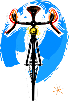 Bike Art T White Girl