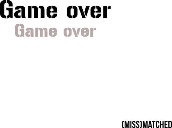 "game over" bag