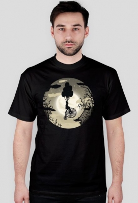 Bike on moon steampunk, vintage - man - MichausArt