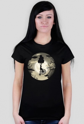 Bike on moon steampunk, vintage - woman - MichausArt