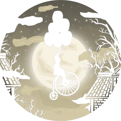 Bike on moon steampunk, vintage - bag