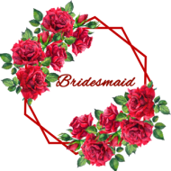 Bridesmaid red roses - kubek