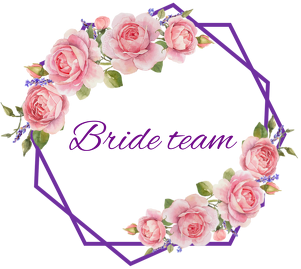 Bride team rose & lavender - kubek