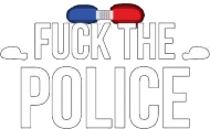 Bluza męska z kapturem - Fuck the police