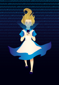 Chłopiec- koszulka "Alice in Cyberland"