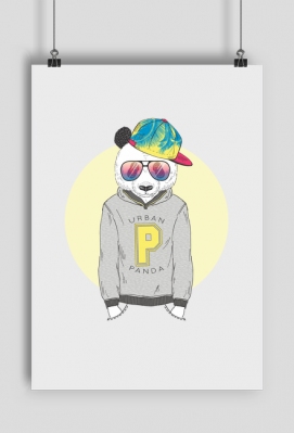 Urban Panda poster - Panda Style Shop
