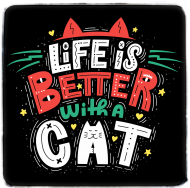 Torba- Życie z kotami jest lepsze! Kolor