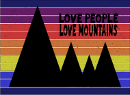 Koszulka damska górska- LOVE PEOPLE LOVE MOUNTAINS