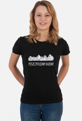 Koszulka damska górska- Poszczytujemy razem? - Góry, mountains - @oldmountainboots