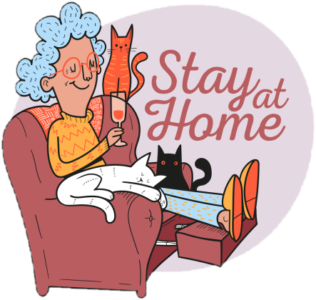 Zostań w domu z kotem