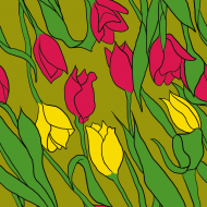 Koszulka damska - tulipany