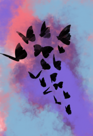 Maseczka z motylkami