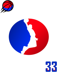 Basketball player RED_BLUE podkładka