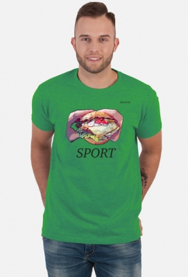 Koszulka męska „Sport Burger” - różne kolory - Zmieniam Store