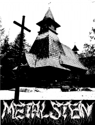Koszulka męska Metal Stein Production - Kościół (Czarna)
