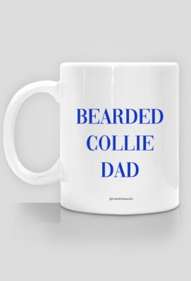 Bearded Collie Dad Classic Dwustronny Kobaltowy - Frodo the Beardie Shop