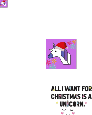 Świąteczny Piórnik Unicorn