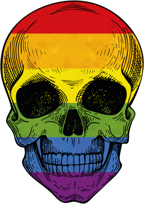 skull - nadruk
