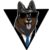 DOG IN SUIT