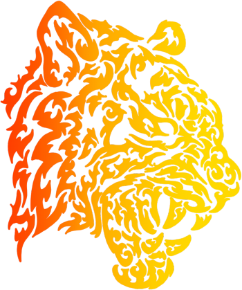 Głowa Tygrysa Tiger Head Organic Pattern