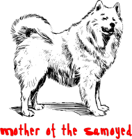 Damska Koszulka z Długim Rękawem *Mother of the Samoyed
