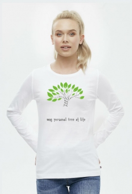 Damska Koszulka z Długim Rękawem *My personal tree of life - Science is fun