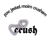 Koszulka Damska z napisem "pov: jesteś moim crushem"