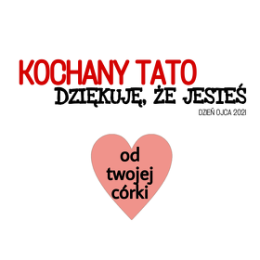 Kubek KOCHANY TATO od córki