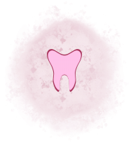 Ząb różowy plakat