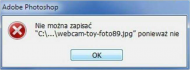 ERROR Adobe Photoshop - Ponieważ nie