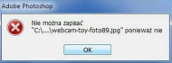 ERROR Adobe Photoshop - Ponieważ nie