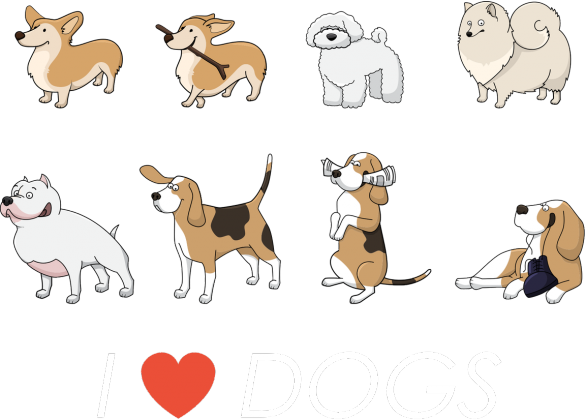 I Love Dogs - Kocham psy- pieski - Psy