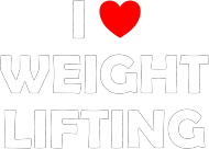 Bluza z kapturem damska I love weightlifting czarna