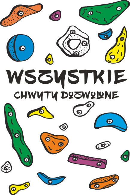 Torba eko wspinacza "Wszystkie chwyty dozwolone" wspinaczka climbing boulder bulder
