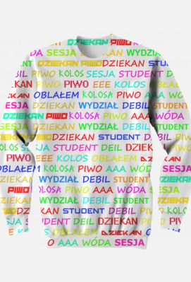 Dziekan Piwo Student - Kolorowa Bluza zwykła - Student Dziekan Piwo
