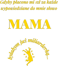 Koszulka Damska Mama czarna