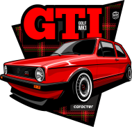 Golf MK1 GTI - Czerwony