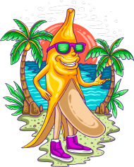T-shirt Banana Beach