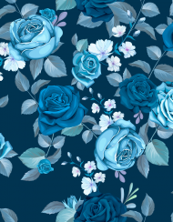 Klapki /Japonki  Blue Rose