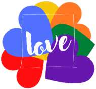 plecak z motywem miłości/ tęczy/ love/ LGBT