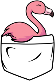 Kieszonka z Flamingiem
